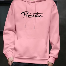 SKATEBOARDING Print Men's Pullover Hoodie - Long Sleeve Hooded Sweatshirt for Autumn/Winter