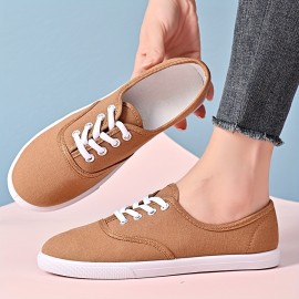 Women's Minimalist Shoes, Lace Up Lightweight Casual Shoes, Low-top Walking Canvas Shoes Koningsdag/King's Day