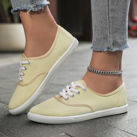 Women's Minimalist Shoes, Lace Up Lightweight Casual Shoes, Low-top Walking Canvas Shoes Koningsdag/King's Day