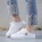 Trendy Solid Color Canvas Slippers, Platform Round Toe All-match Lace Up Breathable Slip On Shoes, Casual Versatile Summer Sneakers, Women's Footwear