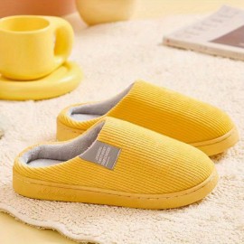 Men's Fuzzy Hollow Out Slippers, Comfy Non Slip Casual Durable Thermal Slides, Men's Indoor Footwear