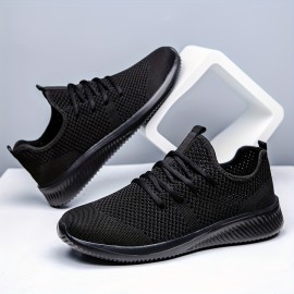 Men's Lightweight Sneakers - Athletic Shoes - Breathable Lace-ups - Running Basketball Workout Gym, With Plus Sizes Available