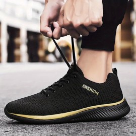 Men's Lace-up Sneakers - Athletic Shoes - Wear-resistant And Breathable - Running Basketball