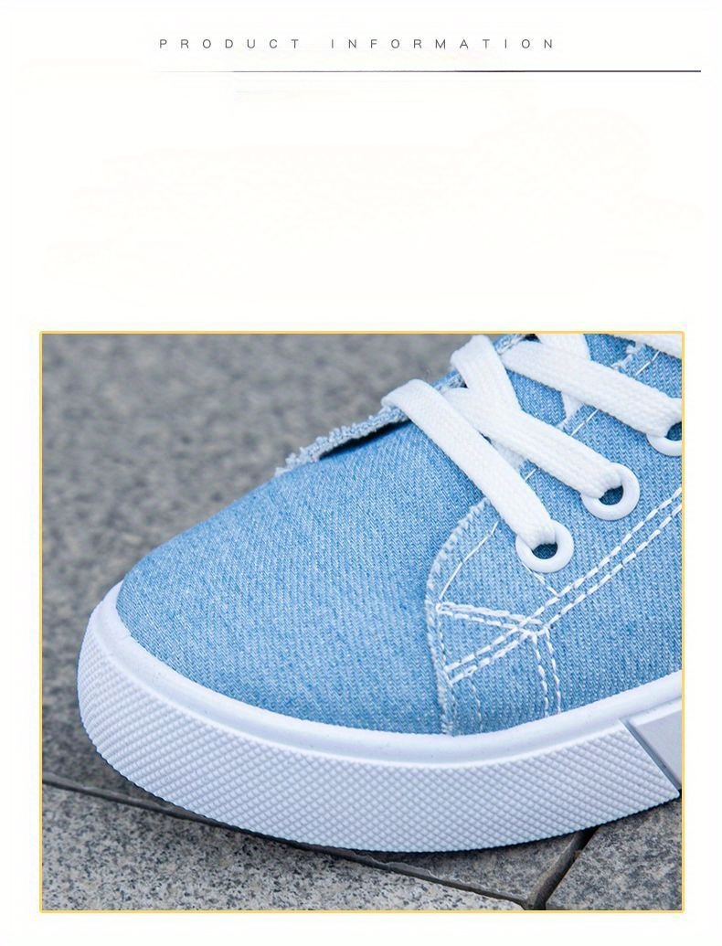 simple canvas shoes women s casual lace outdoor shoes details 1