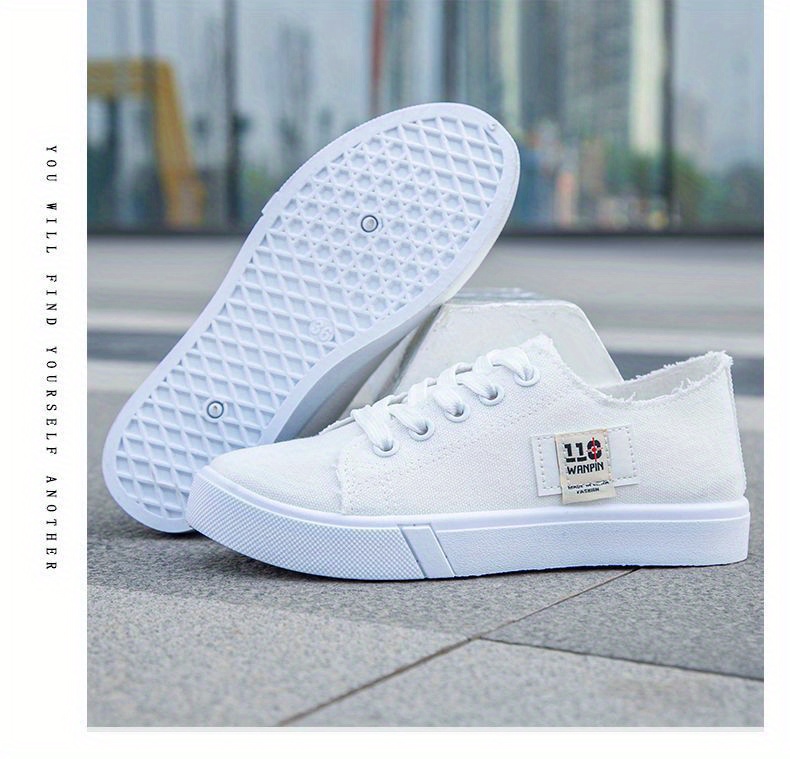 simple canvas shoes women s casual lace outdoor shoes details 20