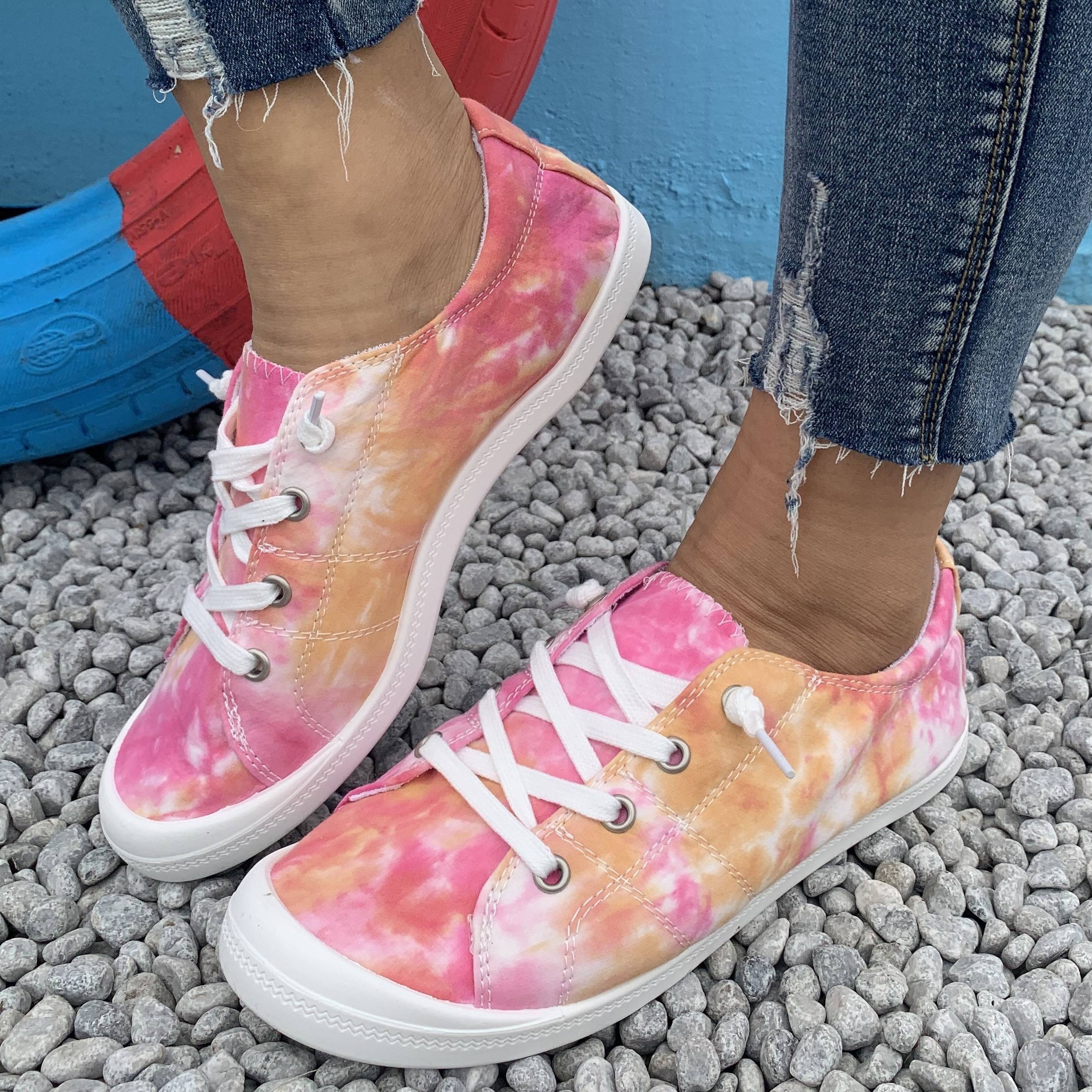 colorful canvas sneakers women s new comfortable lace soft details 1