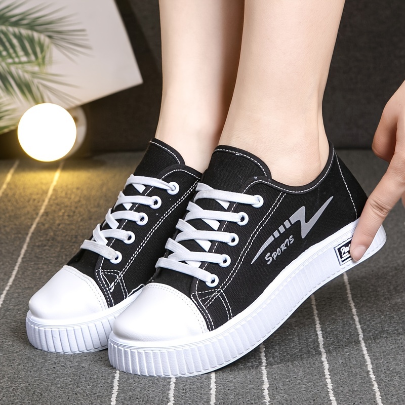 solid color casual shoes women s lace soft sole lightweight details 2