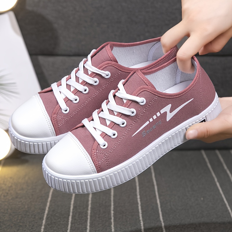 solid color casual shoes women s lace soft sole lightweight details 11