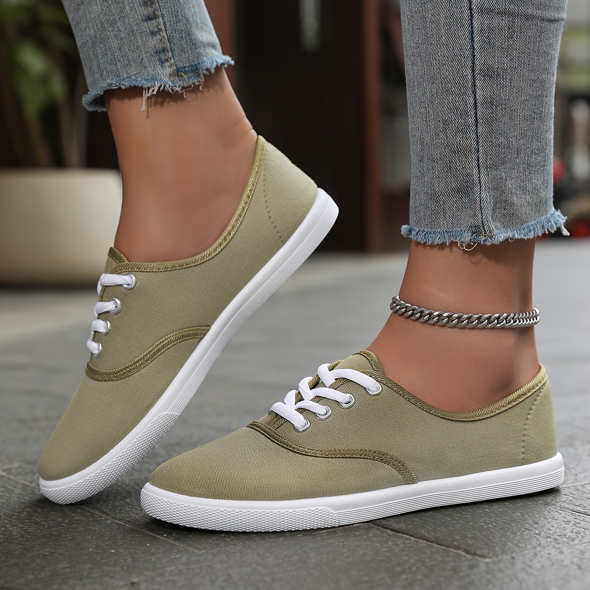 women s minimalist shoes lace lightweight casual shoes low details 4