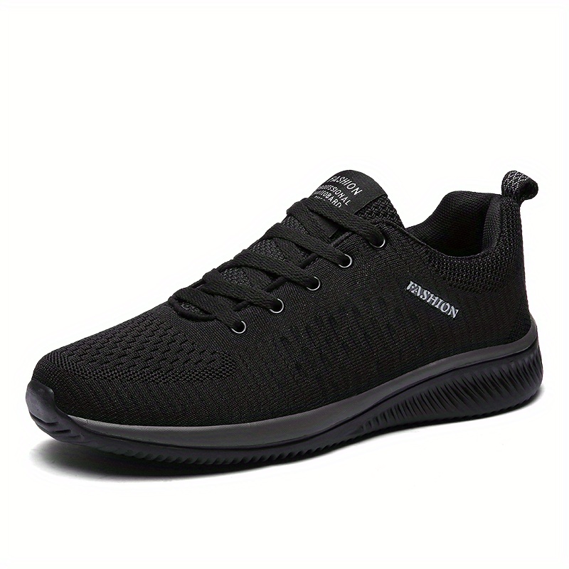 running shoes men s casual solid color breathable lace details 10